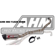 #AHM EKZOS EXHAUST M3 SERIES STAINLESS YAMAHA Y15ZR YSUKU 35MM #READY STOCK