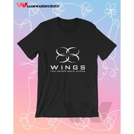 BTS T-Shirt BTS Wings YNWA Black T-Shirt