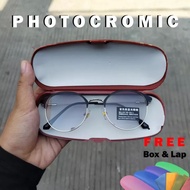 Photochromic Glasses Free Box Anti-Radiation Photochromic Glasses/ 2 in 1 Anti-Radiation Photochromi