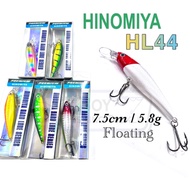 HINOMIYA HARD LURE HL 44 FLOATING MINNOW HL44