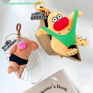 FBSG Cartoon Madman Creative Plush Dolls Toy Keychain Backpack Pendant Funny Ugly Cute Stuffed Bag O