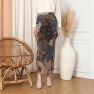 Enzy Batik Ranawijaya Batik Skirt - Grey