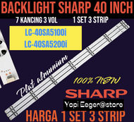 BACKLIGHT TV LCD LED SHARP LC 40SA5100i LC 40SA5200i BACKLIGHT TV 40 INCH