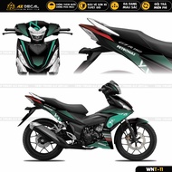 Tem Xe Winner V1 Mẫu Petronas | WNT-11 | Decal Dán Trùm Winner 150 Cao Cấp Đen Đỏ Đen Trắng Đen Xanh