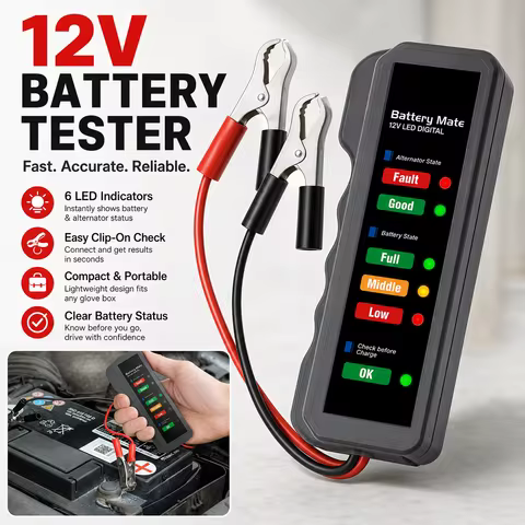 BM310 Car Battery Tester Automotive Battery Analyzer Battery Health Tester Vehicle Battery Diagnosti