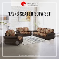 [LOCAL SELLER] HANA 1+2+3 Seater Fabric Sofa Set (FREE DELIVERY &amp; INSTALLATION)