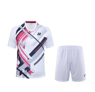 Yonex Badminton Baju untuk Lelaki T-Shirt Sukan Set Cepat Kering Baju + Seluar Pendek