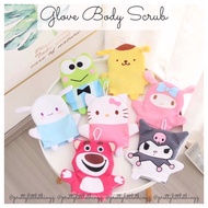 * SG READY STOCK * Glove Body Scrub (Keroppi, Kuromi, Hello Kitty | Sanrio + Stella Lou, Duffy, Shellie May | Disney)