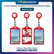 GANTUNGAN YOYO ID CARD HOLDER + INDIHOME CARD HOLDER