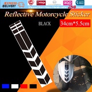 【Local Warehouse】Motorcycle Reflective Stickers Wheel on Fender Waterproof Safety Warning Arrow Tape