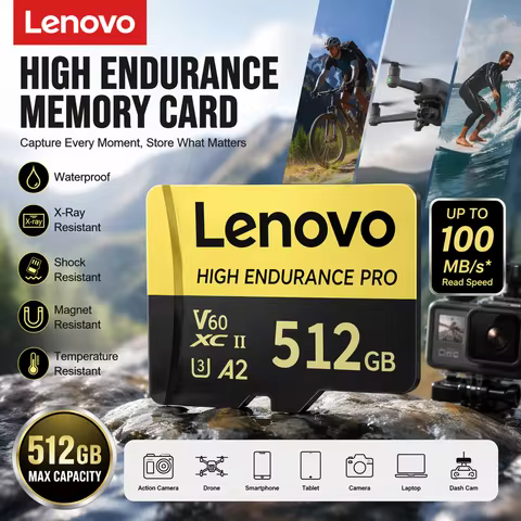 Lenovo 128GB SD Memory Card Class 10 High Speed Micro TF SD Card 512GB For Nintendo Switch PC Smart 