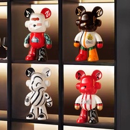 Hand-Painted Backpack DJ Bear Ceramic Piggy Bank Home Decorations