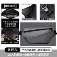 男士機能斜挎包男背包防潑水ipad多功能胸包輕便機車潮酷單肩包