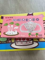 台灣康乃馨立體3D兒童口罩