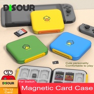 DISOUR For NS Game Cards Case Cute Duck Magnetic Storage Box For Nintend Switch Game Memory SD Cards Holder Game Accessories
