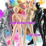 SHF Figures Mannequin Toys Kun Body Chan Black Orange Color PVC Action Figure Collectible Dolls