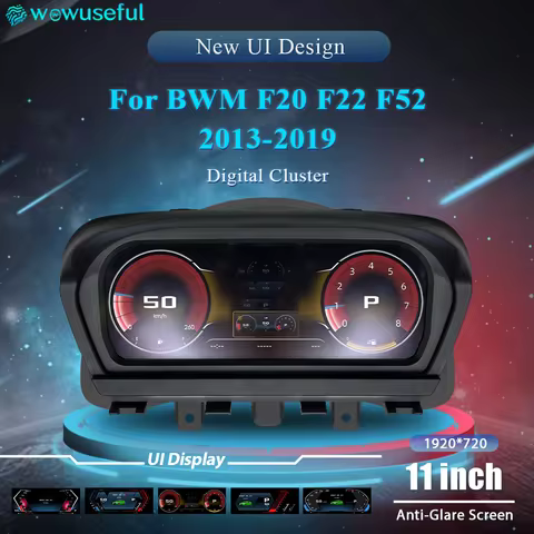 12.3 Digital Dashboard For BMW 1 2 Series F20 F52 F22 X1 F48 F49 X2 F39 F45 Panel Speedometer Virtua