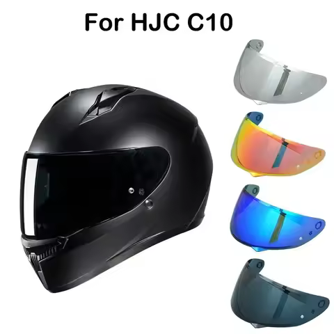 Motorcycle Helmet Visor Lens for HJC C10 Replace Anti-UV Anti-Scratch Dustproof Windshield Motorcycl