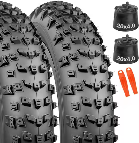 ZUKKA 20/26x4.0 Fat Bike Tire Set Schrader Inner Tube Anti-Puncture All Terrain E-bike MTB Replaceme