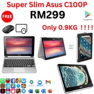 Super slim Asus C100P Chromebook 0.90KG Play store /Touch Screen / 360 Flip / 4GB Ram / SSD 16GB / 1