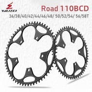 WUZEI 110 bcd chainring Road bike chainring 110bcd 5 bolt narrow wide 36T 38T 40T 42T 44T 46T 48T 50