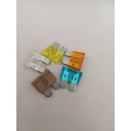 （10PCS) CAR BLADE PLUGIN FUSE 5A /5A32V /15A /20A /25A