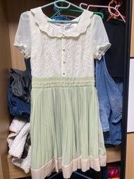 LODISPOTTO 絕版 淺綠色 連身裙 日本