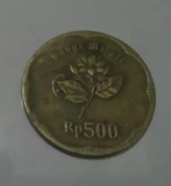 Uang koin 500 bunga melati