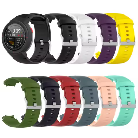 For amazfit verge Wristband Silicone Watchband Strap For Huami 3 Smartwatch amazfit verge (A1801) Re