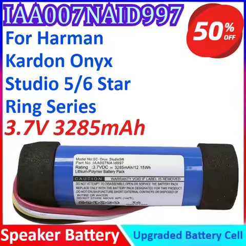 IAA007NAID997 3.7V 3285mAh Speaker Battery For Harman Kardon Onyx Studio 5/6 Star Ring Series High Q