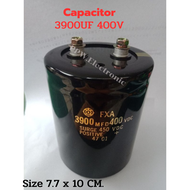 1ตัว Capacitor 3900UF 400V 400DVC สีดำ SURGE 450VDC Hitachi Japan คาปาซิเตอร์แบบขันสกรู ขนาด7.7x10 C