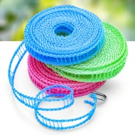 1/5/8/10m Anti-Slip Wind-Resistant Clothesline, Fencing Style Drying Rope, No Drilling Outdoor Hangi