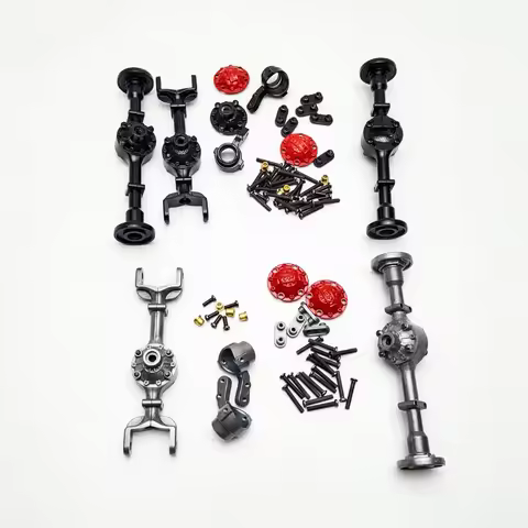 Metal Upgrade Parts Bridge Shell House Steering Cup Axle Case Screws Accessories Parts For WPL 4x4 4