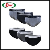 Rider Brief Assorted - Men's Underwear R999Bn, 3 Pieces Good Quality