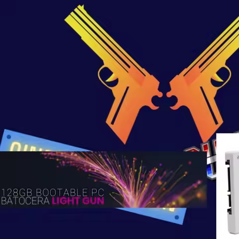 Batocera Light Gun Combo External SSD Retro Mame Shooting Game Arcade Shooting Machine Bulid PC Syst