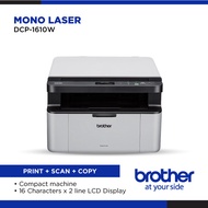 Brother DCP-1610W Laser Printer | Wireless Multi-function Monochrome Laser Printer,USB Hi-Speed 2.0, Wireless,Up to 20ppm,Up to 2400 x 600 dpi.