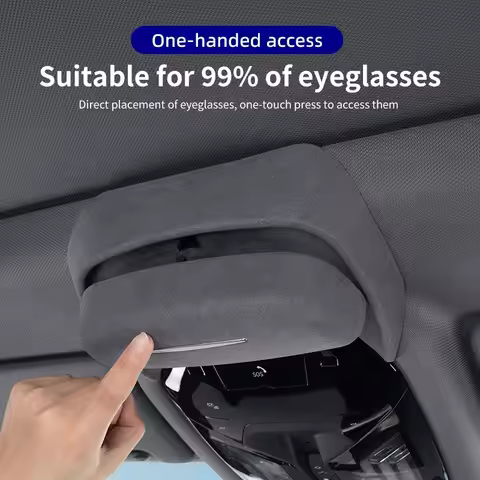 For BMW 3 5 Series G30 G20 X3 X5 X7 G01 G02 G05 G06 G07 U11 G60 Car Sunglasses Holder Suede Glasses 