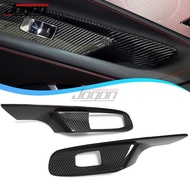 2 Pcs Car Window Switch Lift Button Frame Cover Trim For Chevy For Chevrolet Corvette C8 Stingray Sp