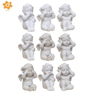 [Lacooppia2] Angel Statue Tabletop Ornament Cherub Statue Angel Figurine for Home Room