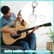 Nan Multipurpose Pick Holder Necklace And Keychain Transparent Guitar Pick Container