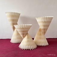 Accordion Wedding Props Exhibition Stand Jewelry Hourglass Furniture Display Rack Festival Bags Orig