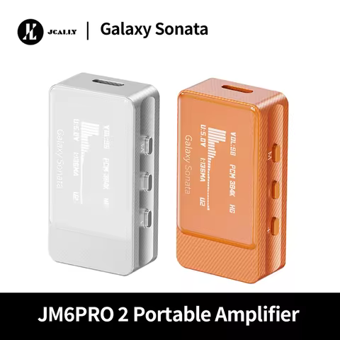 JCALLY Galaxy Sonata JM6PRO 2 Portable Amplifier - Dual CS43198 & SGM8262 Chips, 3.5+4.4mm Output, 5