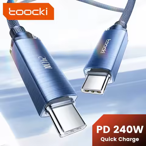 Toocki Type C To Type C Cable 240W/100W/60W Fast Charging Type-C Charger Data Cable For Macbook Huaw