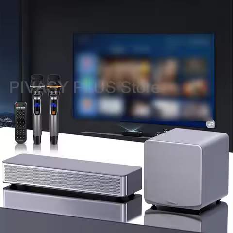 2.1 Channel 50W Soundbar Bluetooth Speaker Set 30W Wireless Subwoofer 90dB Audio Kit HDMI ARC For TV