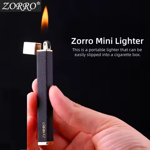 ZORRO Unique Portable metal butane gas lighter screative fashionable lighter premium smoking accesso