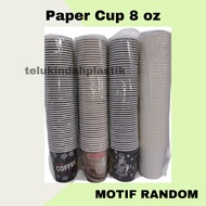(50pcs) Paper Cup 8oz Coffee Cup 8 oz Coffee Paper Cup/ 240 ML Heat Resistant Coffee Cup/