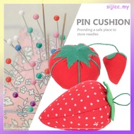 10Pcs Compact Red Cushions Soft Cloth Material Convenient Sewing Pin Holder sijicc