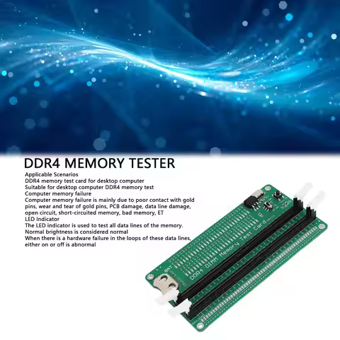 DDR4 Memory Tester DDR4 Memory Tester Desktop Computer DDR4 Test Card Slot Diagnostic Analyzer Test 