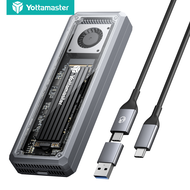 Yottamaster กล่อง M.2 NVMe SSD ขนาด 40Gbps พร้อมพัดลมระบายความร้อนในตัว กล่องอลูมิเนียม NVMe ฟรีเครื
