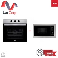 [0% 10 เดือน](Teka)เตาอบมัลติฟังก์ชั่น 60 ซม. HBB 615 GD + ไมโครเวฟ+ย่าง แบบติดตั้งในตู้  MWE 255 FI